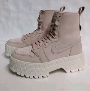 NIKE AIR JORDAN 1 Brooklyn Legend Pink FJ5737 601 Pink Suede Womens Size 11